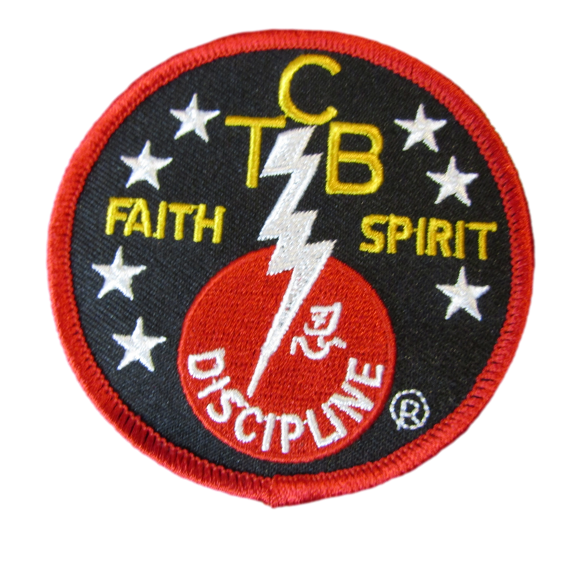 TCB Faith Spirit Discipline patch — designed by Master Kang Rhee